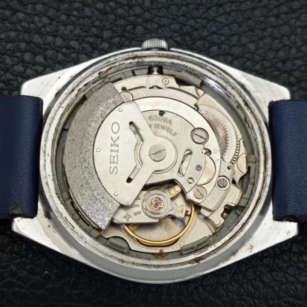Seiko AUTOMATIC VINTAGE JAPAN 6309A MENS SKY BLUE COLOR DIAL WATCH A701340-5