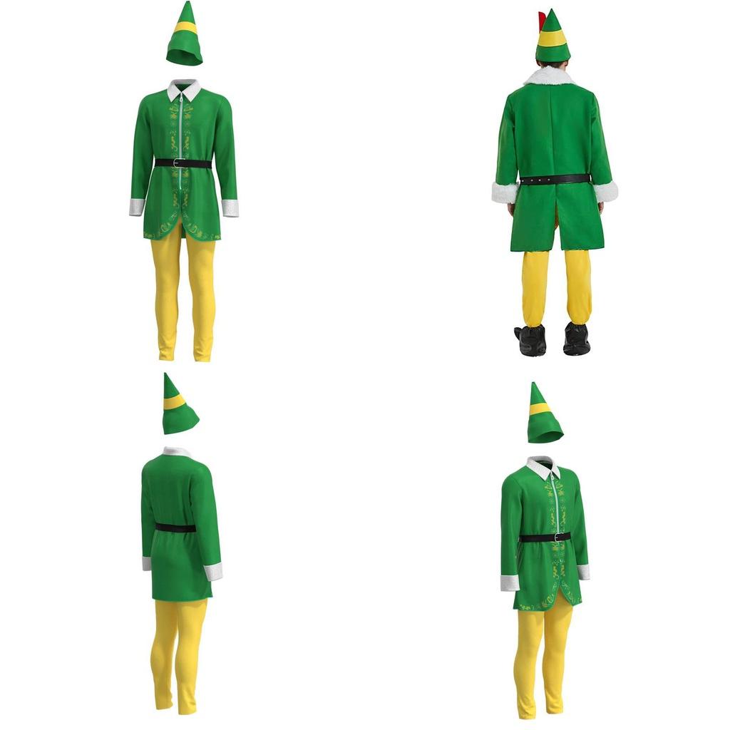 Halloweenský elfí cosplay kostým pro muže Ideální na Vánoce a tematické večírky