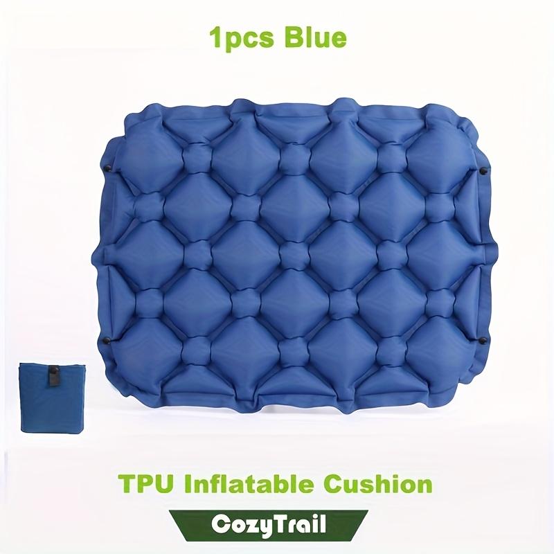 1-Pack Ultra-Lightweight Folding Portable Cushion Seat - Durable Nylon Green VIP Seat for Outdoor Camping, Travel & Hiking