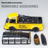 1/32 Scale T1 Bus Zinc Alloy Car Model, Simulated Sound and Light Children's Toys, Boys' Holiday Gift Car Model Ornaments