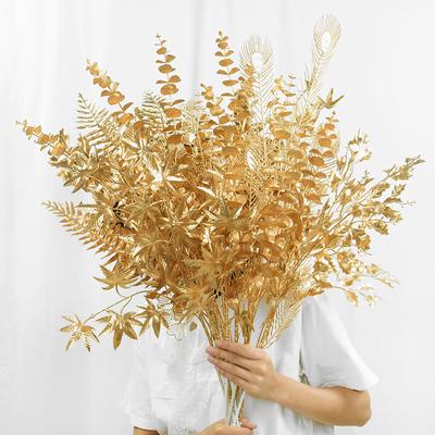 Plante Artificiale Aurii Eucalipt Frunză de Arțar 2023 Decorare de Crăciun Pentru Casă Sufragerie Petrecere de Nuntă Aranjament Floral