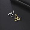 Teamer 5pcs Witch Knot Charm Vintage Knot Amulet Stainless Steel Charms for Bracelet Jewelry Making Accessories Wholesale