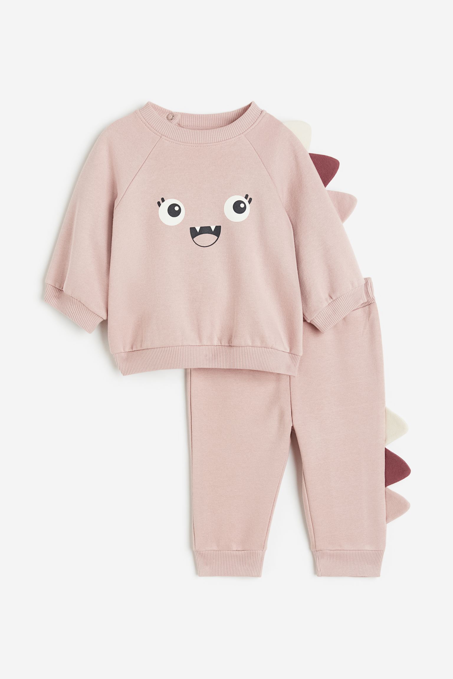 

2-piece appliqued sweatshirt set