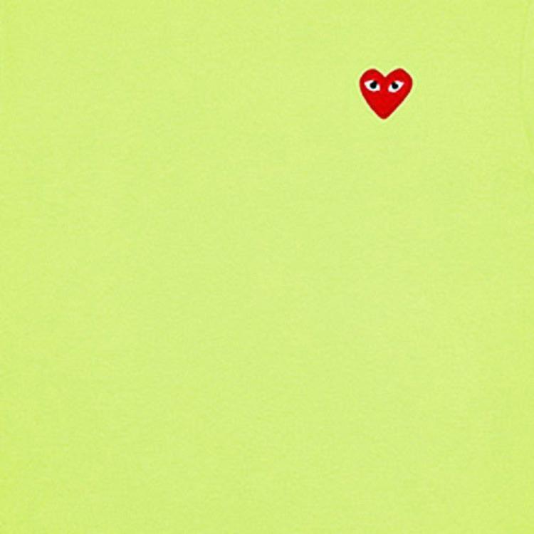 Comme des Garçons PLAY COMME Des GARCONS PLAY Pastelle Red Emblem T-Shirt 'Green' Men's AZ-T272-051-2