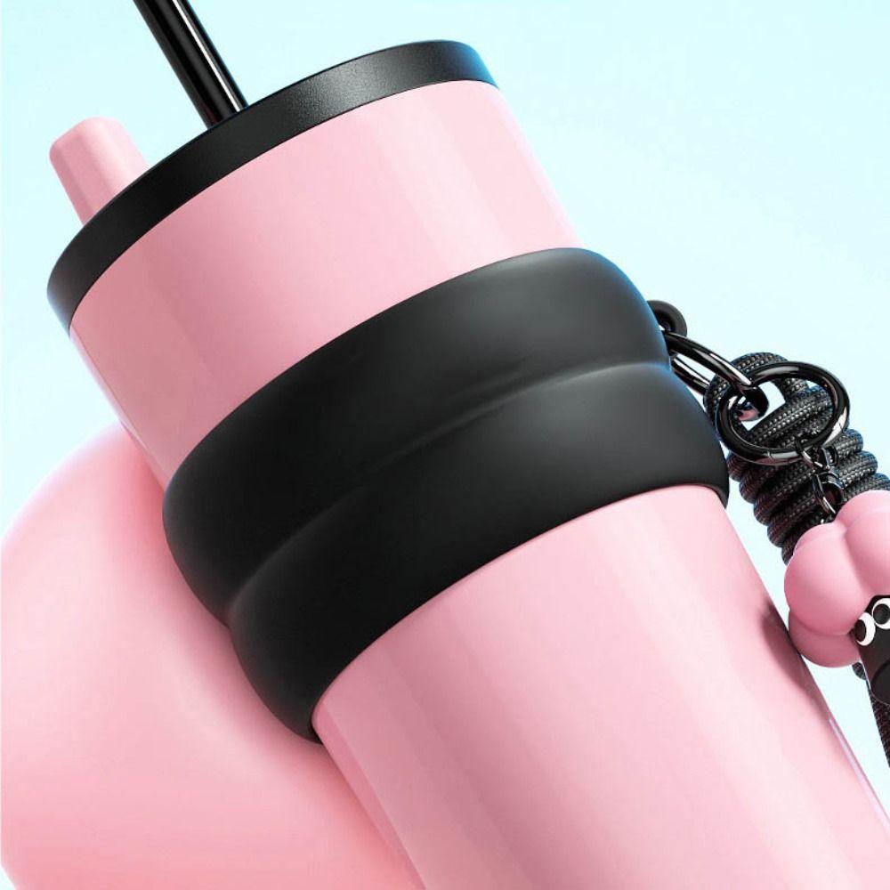 316 Stainless Steel Insulated Cup Bow Thermal Water Bottle Vacuum Cup  for Student Children