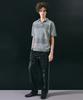 LMOOD Holiday Pk Half Knit Short Sleeve Shirt Ash Blue