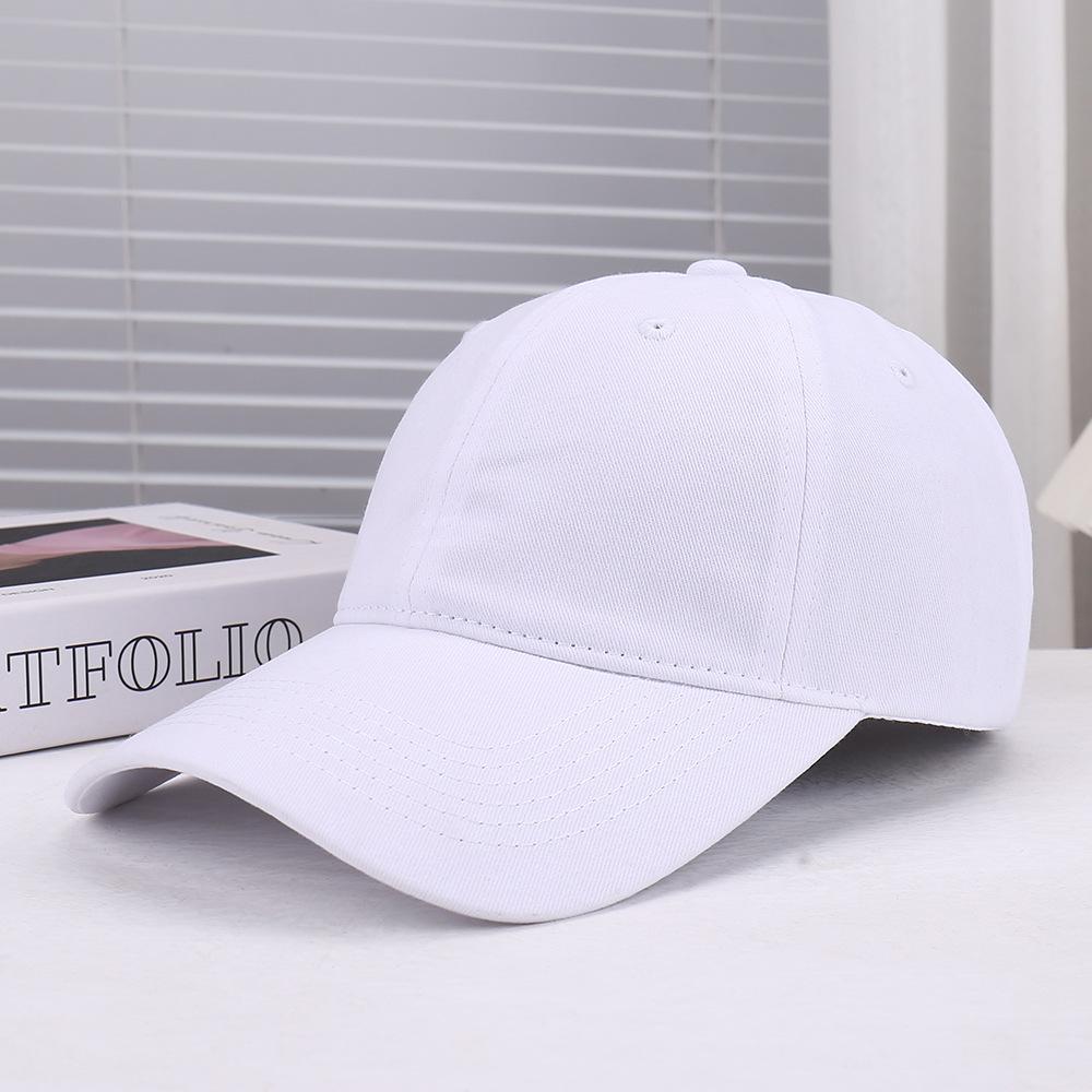 New Spring and Summer Solid Color Simple Washed Soft Top Breathable Baseball Cap Outdoor Travel Leisure Comfortable Sunshade Sunscreen Cap