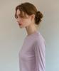 Kamino Basic Slit Long Sleeve T-Shirt Lilac