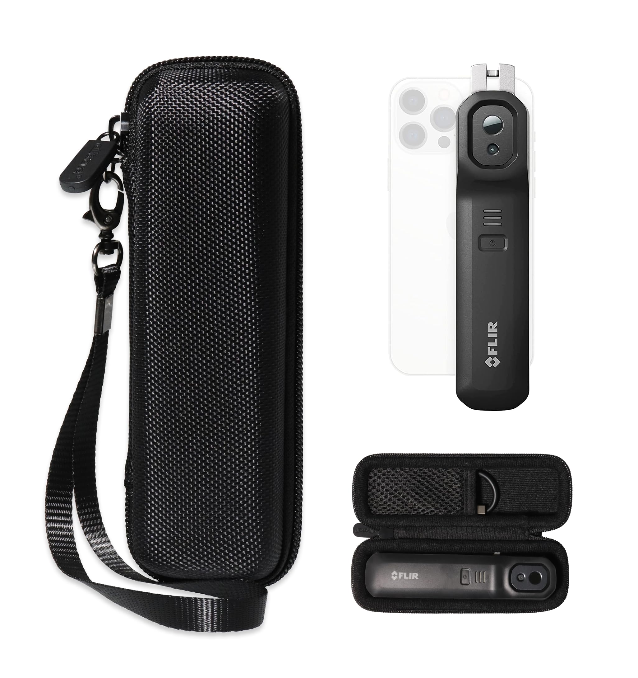 

Alltravel Thermal Imager Organizer Case for FLIR ONE EDGE PRO Wireless 160x120 Thermal Camera (Black) чорний