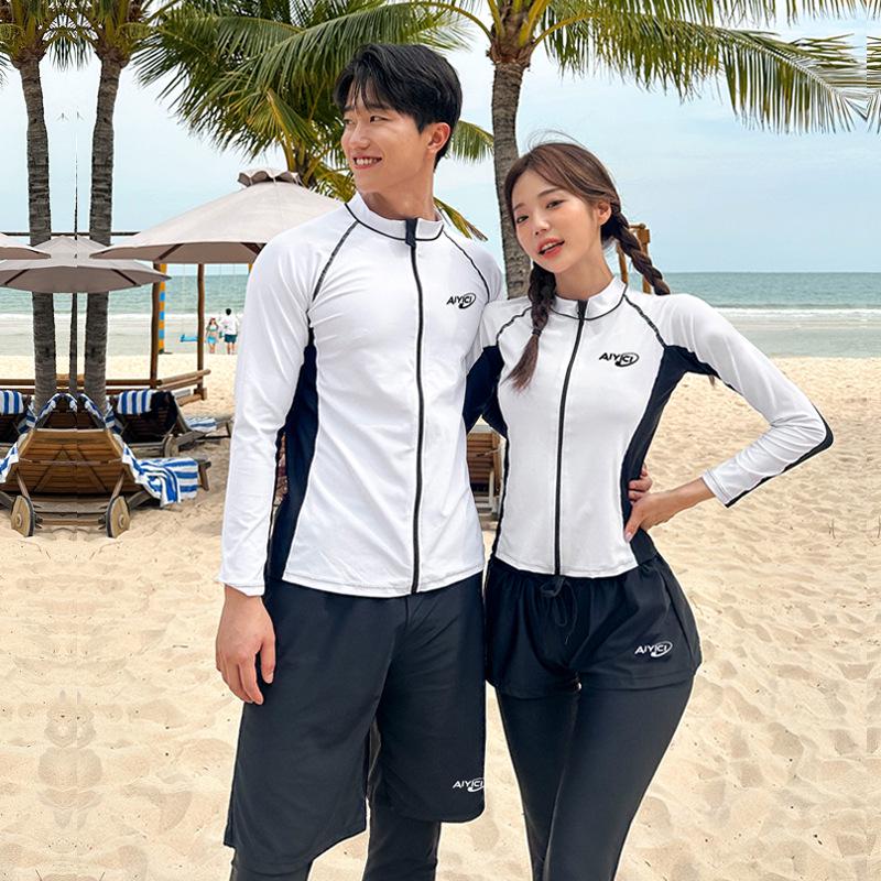 

2024 Korean Long Sleeve Jellyfish Swimsuit: Sun-Protective Sport Diving Suit L