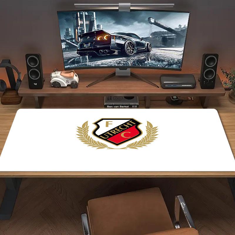 Football Club Utrecht Print  Cushion Non-slip Laptop Tablet Big Mousepad XXL Mat Mini PC Playmat With Lock edge