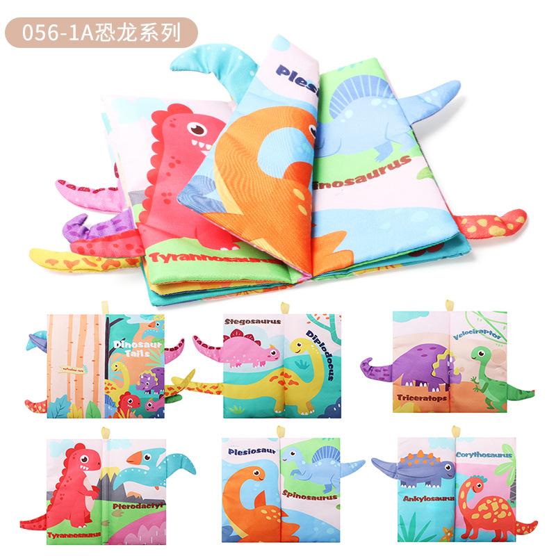 Source 21 0-3 Year Old Baby Cloth Book Animal Tail Cloth Book Early Education Fun Mirror Desk Calendar Cloth Book Toy