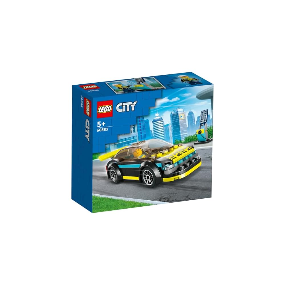 LEGO City Electric Sports Car Toy Building Blocks for Kids Ages 5-8 Vehicle Model 60383