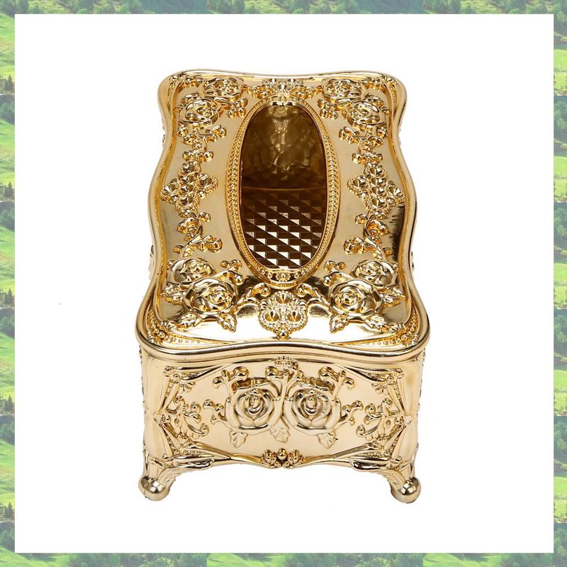 Gold Acrylic Tissue Box El Restaurant Napkin Holder Household Tissue Box