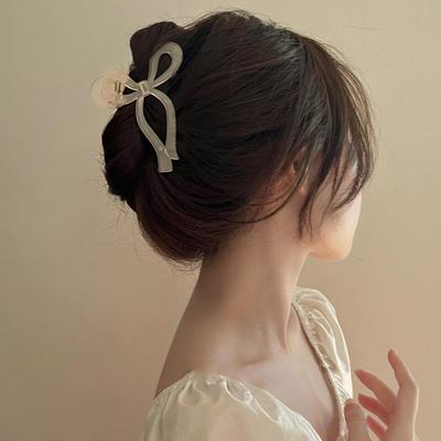 Korean 3D Ribbon High Ponytail Bow Hair Clip