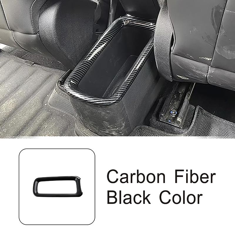 

Car Styling Rear Storage Box Frame Decoration Cover Trim For BYD Seagull Carbon Fiber Color Interior Accessories 1 piece