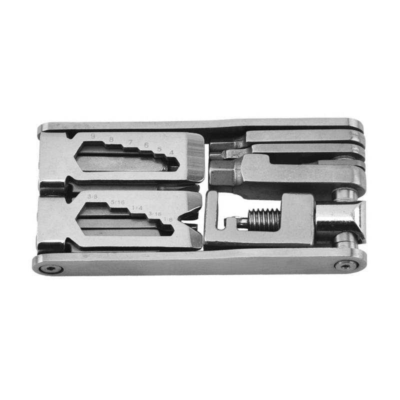 Compact and Durable 15 in 1 Bike Repair Tool Kits Multi Tool Chain Breakers, Allen Keys, for Road and Mountain Bikes 1