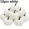 6/12pcs 5.5cm Artificial Pumpkin Winter Harvest Ornament Home Party Scene Bar Stage Decoration DIY Vegetable Craft Halloween JXB