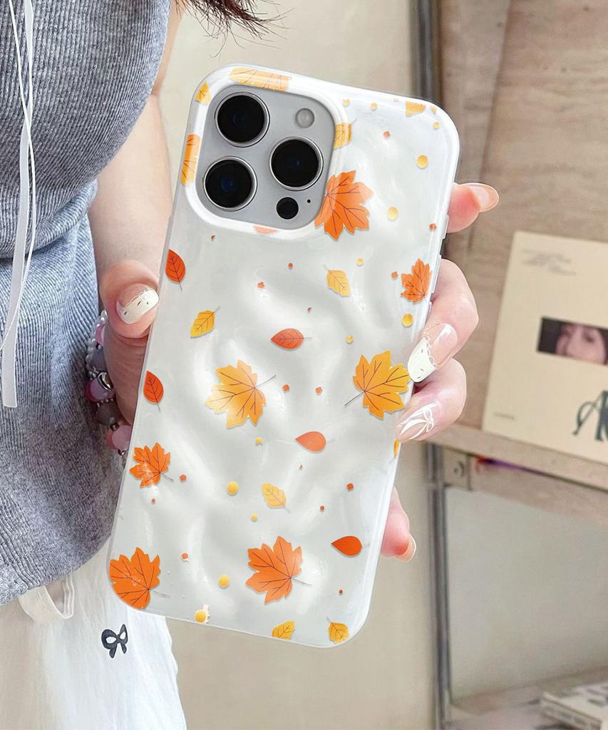 Autumn Maple Leaves Phone Case For IPhone 17 Air 16 15 14 13 12 11 Pro Max Cover Case For IPhone 16 15 14 Plus Case Funda Coque