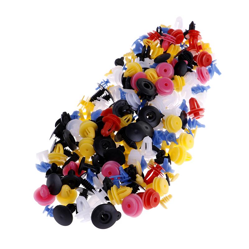 500Pcs Mixed Auto Car Fastener Clip Bumper Fender Trim Plastic Rivet Door Panel