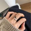 Tiger's eye stone rhinestone double-layer ring design retro index finger ring, no color loss texture ring
