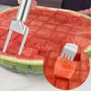 2-in-1 Watermelon Fork, 9.5 Inch Stainless Kitchen Tool 2 PCS