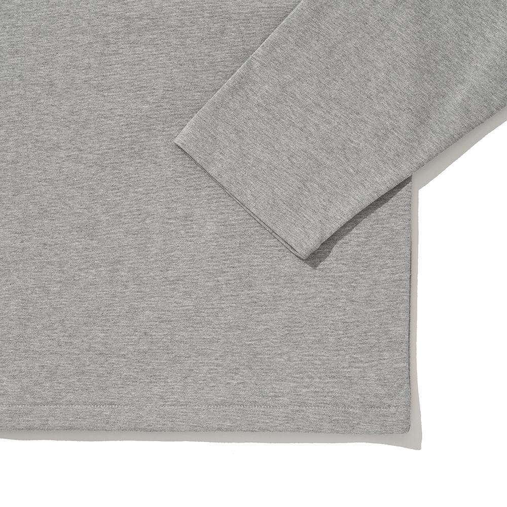 His Hander Ringer Long Sleeve T-Shirts Melange Gray
