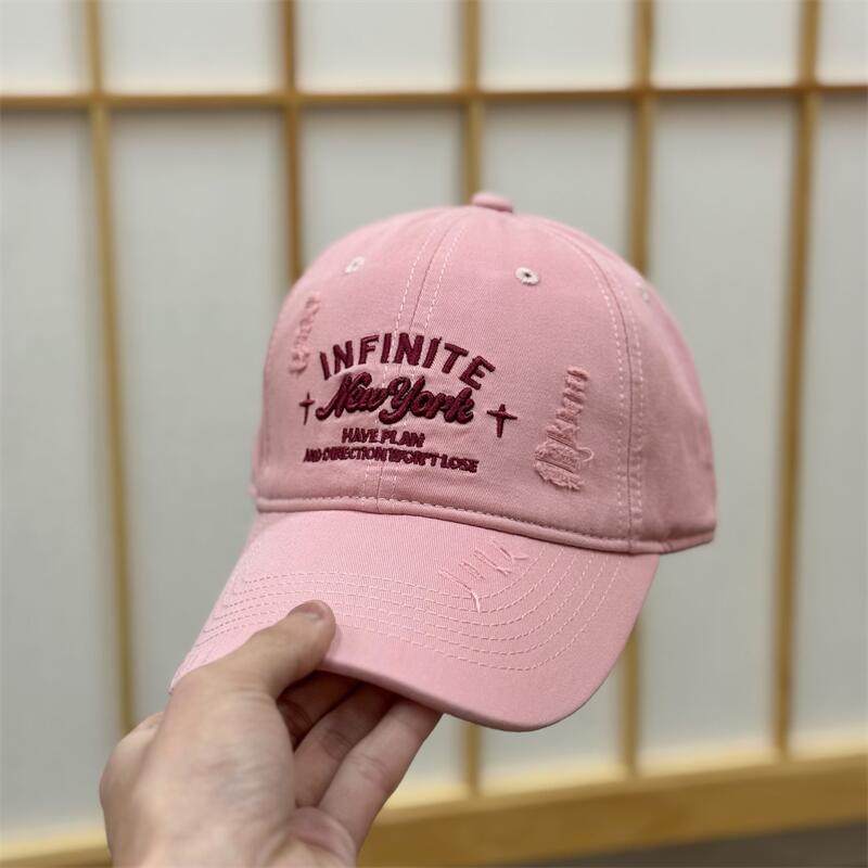Spring And Summer High-Quality American Soft-Top Embroidered Baseball Cap Women'S Casual Versatile Face Small Cap Men