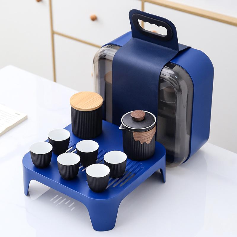 Creative Guochao Souvenir Ceramic Portable Travel Tea Set Business Company High-end Gifts