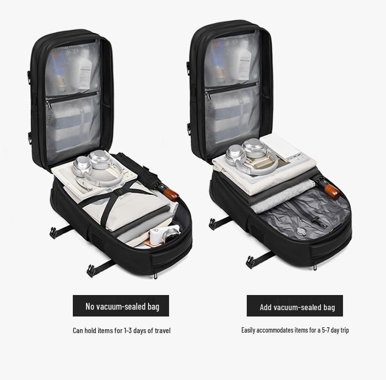 Wasserabweisender Business-Reise-Rucksacktrolley mit großem Fassungsvermögen und Vakuumkompression