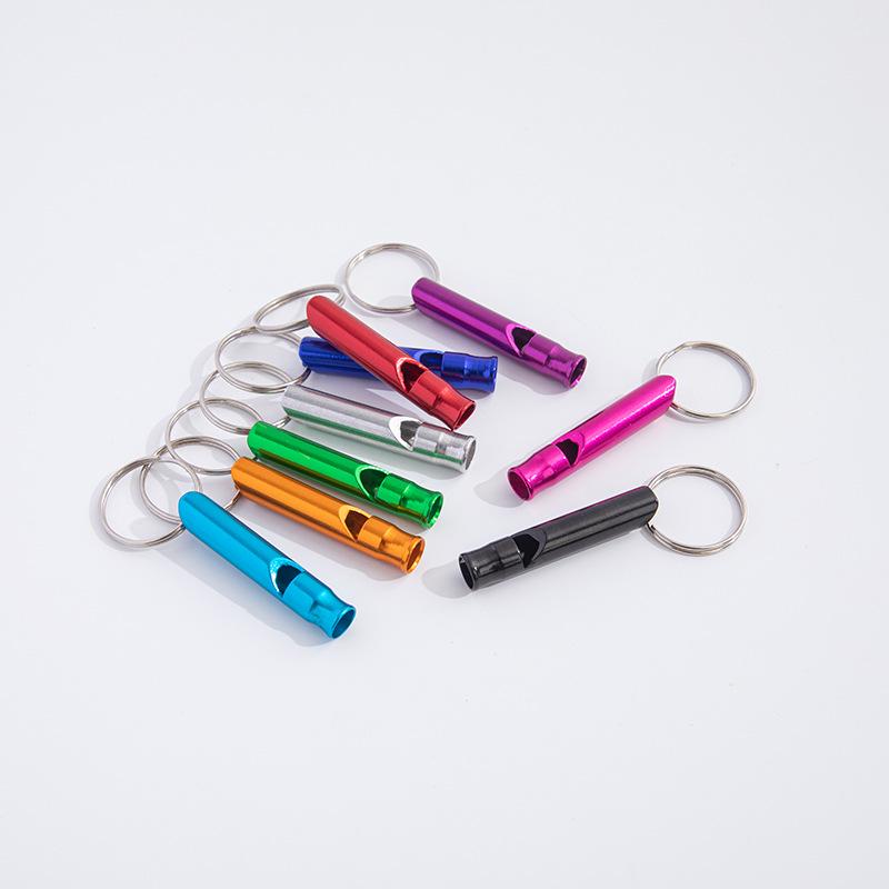 Outdoor Aluminum Alloy Survival Whistle for Training and Referee Use