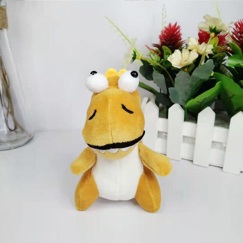 Adorable Cartoon Dinosaur Plush Toy Keychain For Kids Cute Stuffed Animal Gift