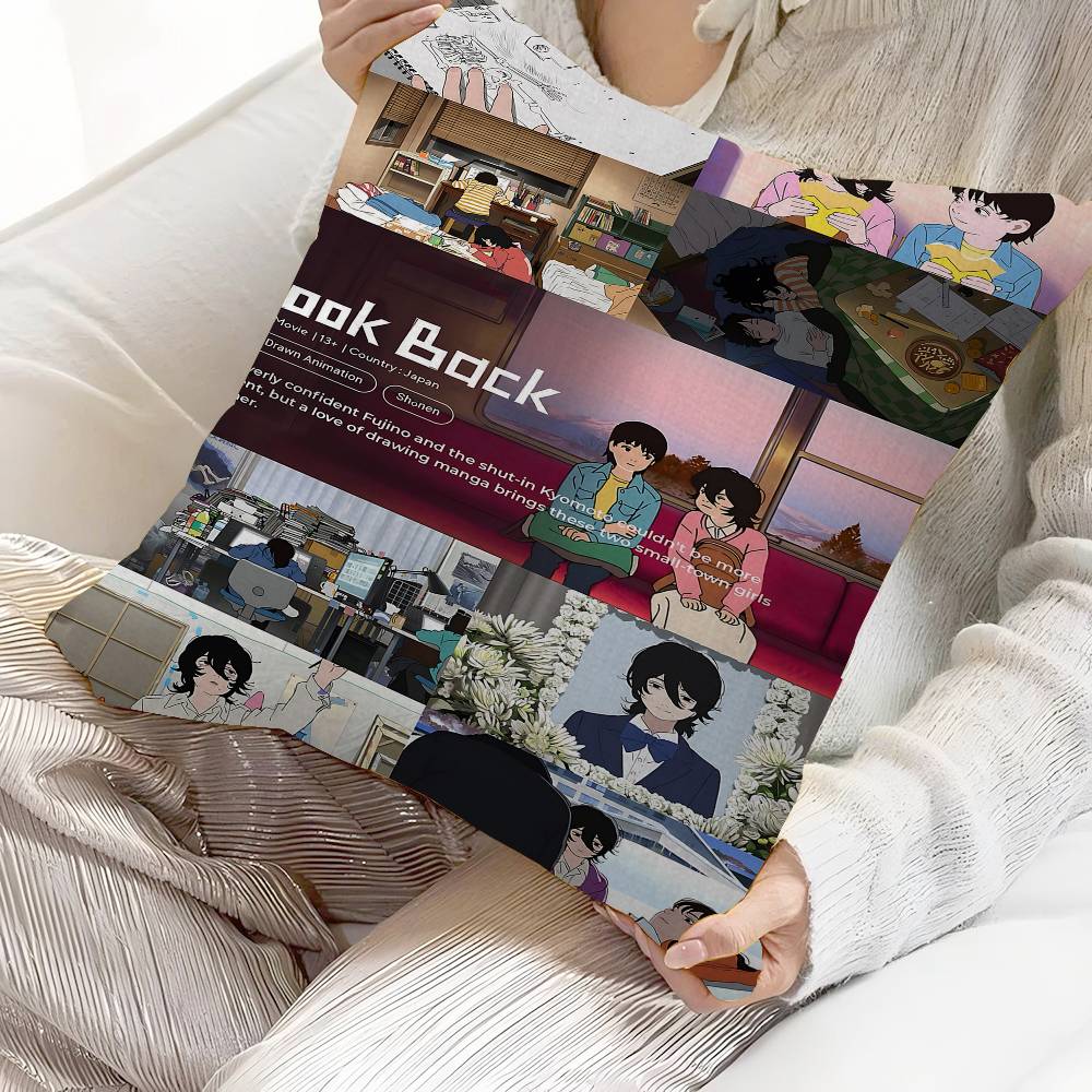 Anime Look Back Pillowcases Home Bedding Decorative Pillow Cover Wedding Super Soft Pillow Case