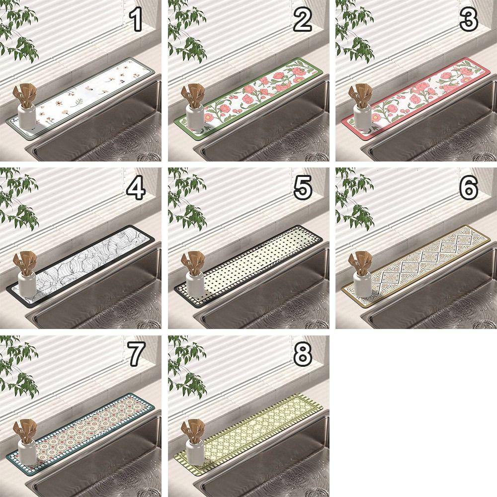 Rutschfeste, saugfähige Unterlage, Spritzschutz für Waschbecken, Spritzschutzmatten für Küche und Bad