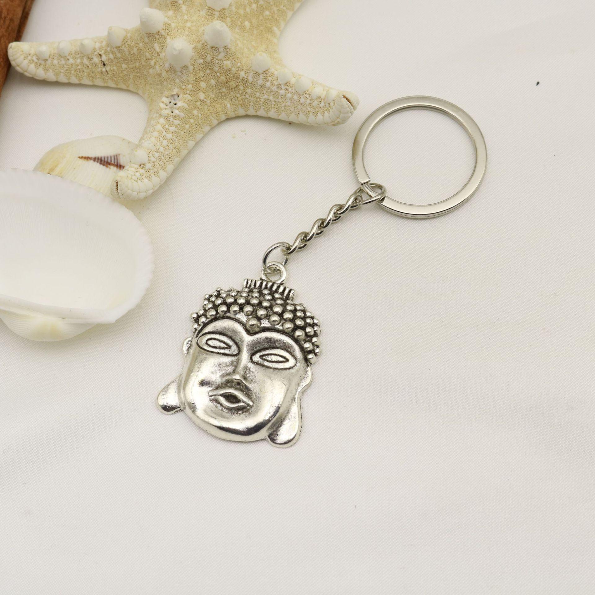 HEEIN Buddha Head Keychain Pendant