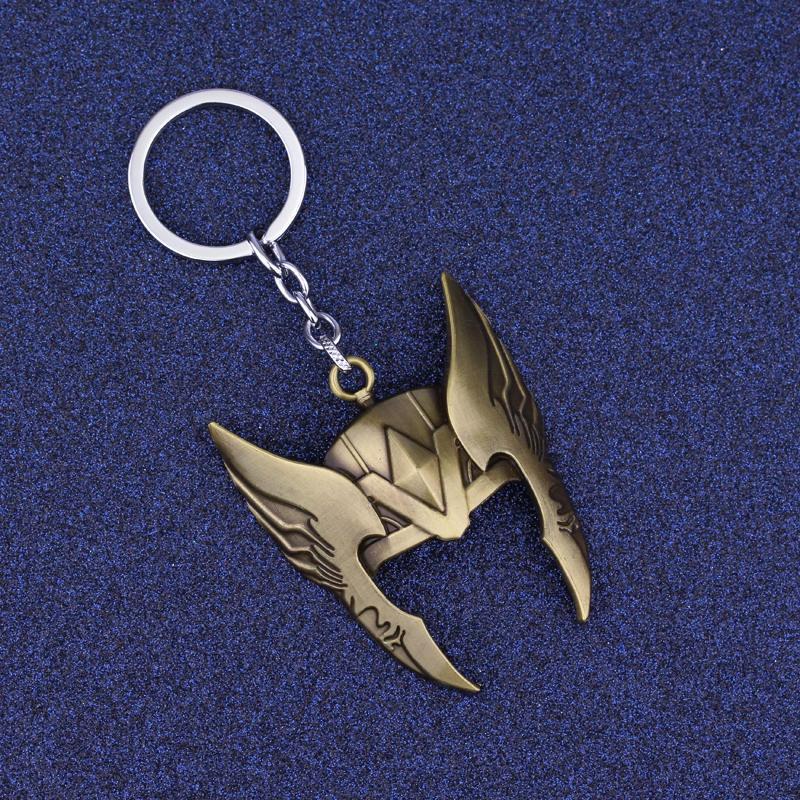 Premium Avengers Thor Mask Alloy Key Chains Keyfob Keyring Gifts Collectible For Fans