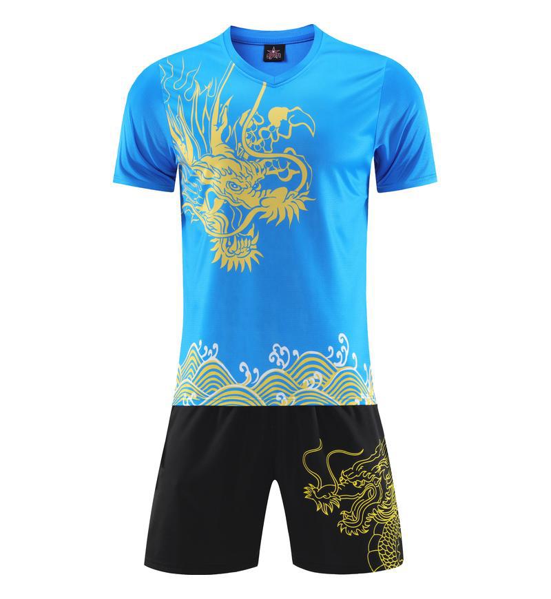Dragon Boat Suit, Football Suit, Men'S Adult Training Suit, Children'S Sports Short-Sleeved Jersey, Middle School Student Competition Jersey Summer
