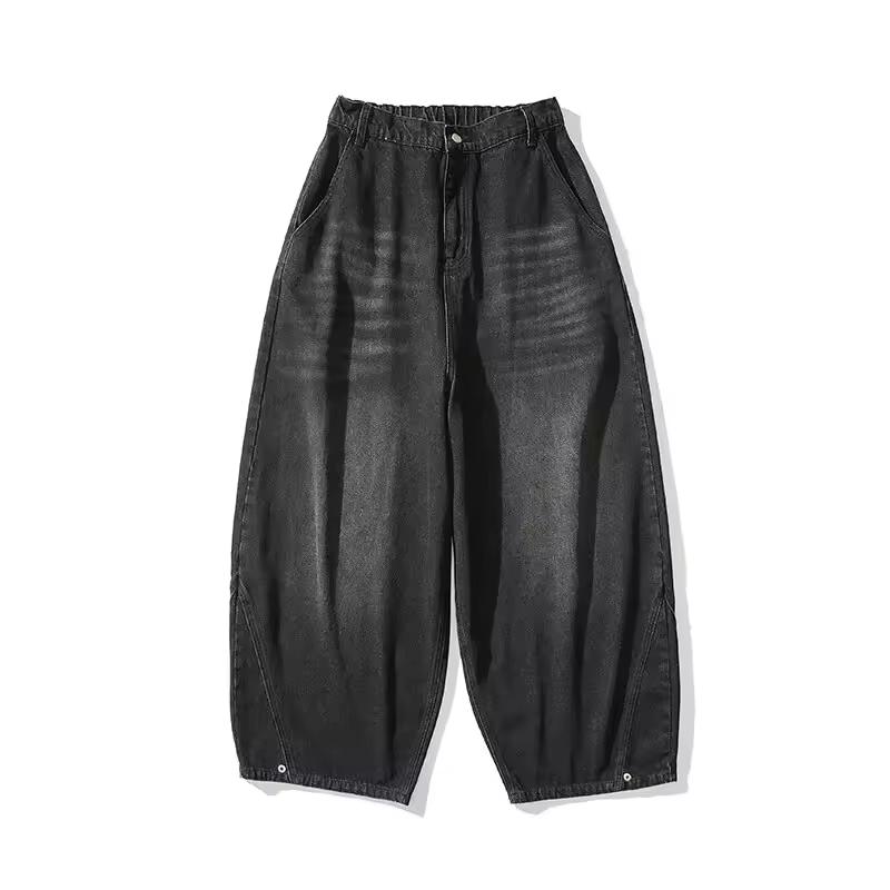 Frühling Herbst Herren Streetwear Jeans Herren Harajuku Gewaschen Baggy Jeans Herren Y2K Punk Casual Hohe Taille Weites Bein Hose