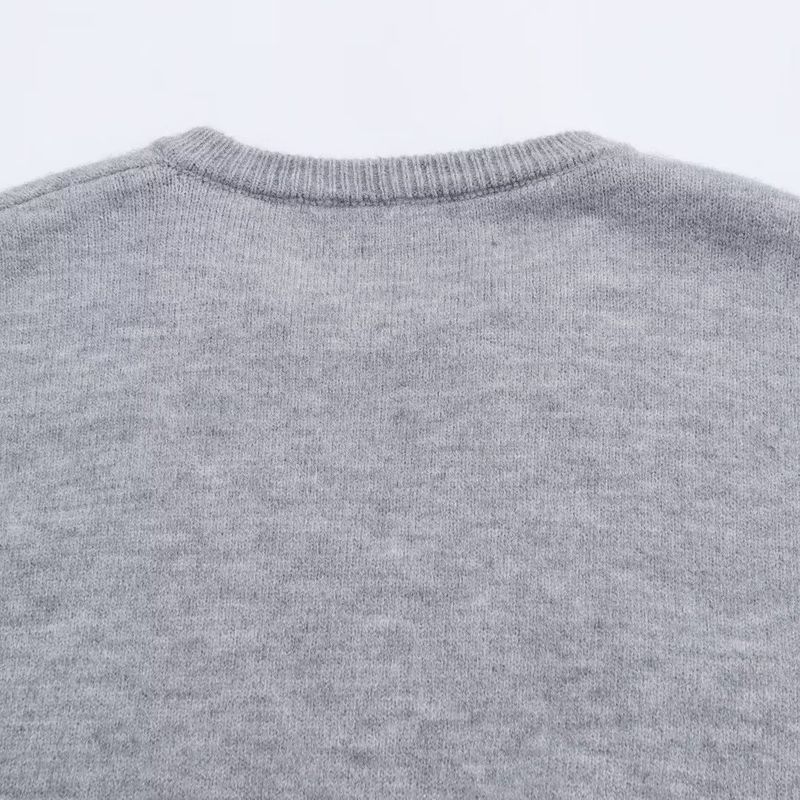 Za Autumn New Women Clothes 2025 Western Style Versitile Fashion Simple Curling Knitted Top Shorts Set