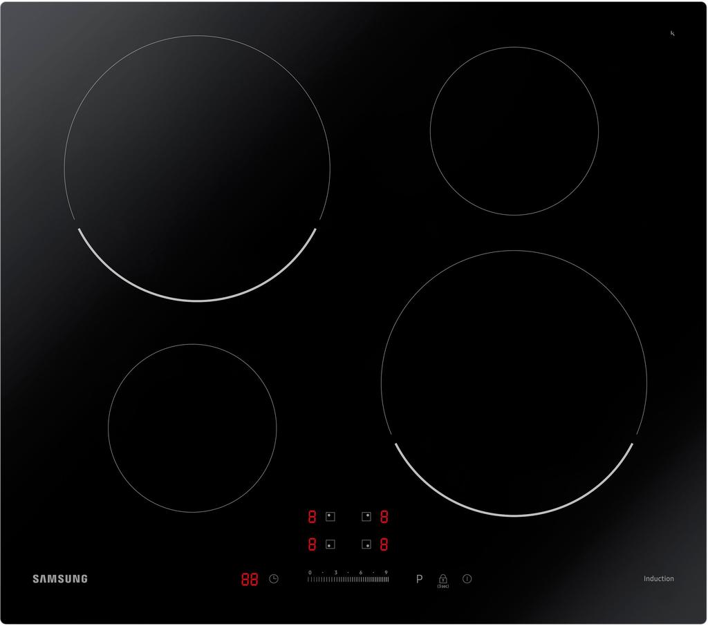 Induktionskochfeld SAMSUNG - 4 Zonen - L59 x T57 cm - NZ64M3707AK/UR
