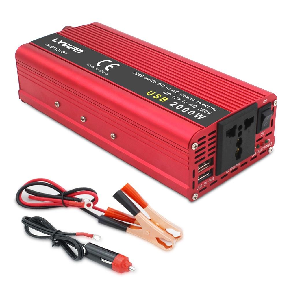 2600/2000/1500W (Culminer) Onduleurs de puissance automobile 12V à 230V 1000/800/500W Puissance nominale Pour Véhicules Automobiles RV Camions