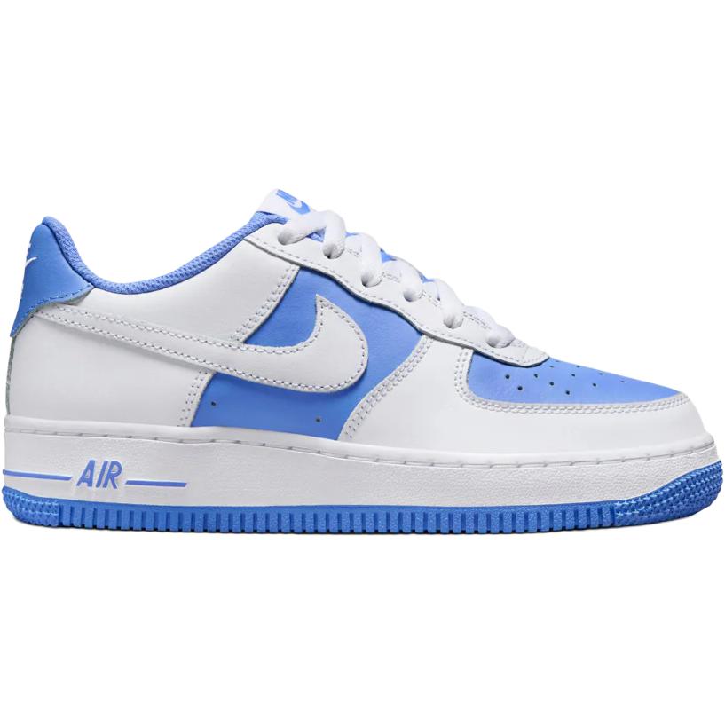 Nike Air Force 1 Low GS White Royal Pulse Kids Sneakers Blue HV0936-100