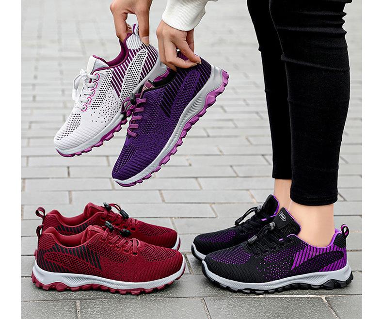 Shoes 2025 New Travel Shoes Comfortable Elderly Mother Shoes Soft-soled Gift Shoes Couple Sports Shoes KT