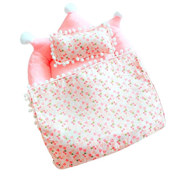 Doll Bedding Set Realistic Washable Plush Bedding Set Play Toy for Gift