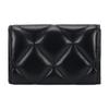 CHANEL 19Bag Logo  diamond pattern  lambskin  card holder and card bag  women's style  black