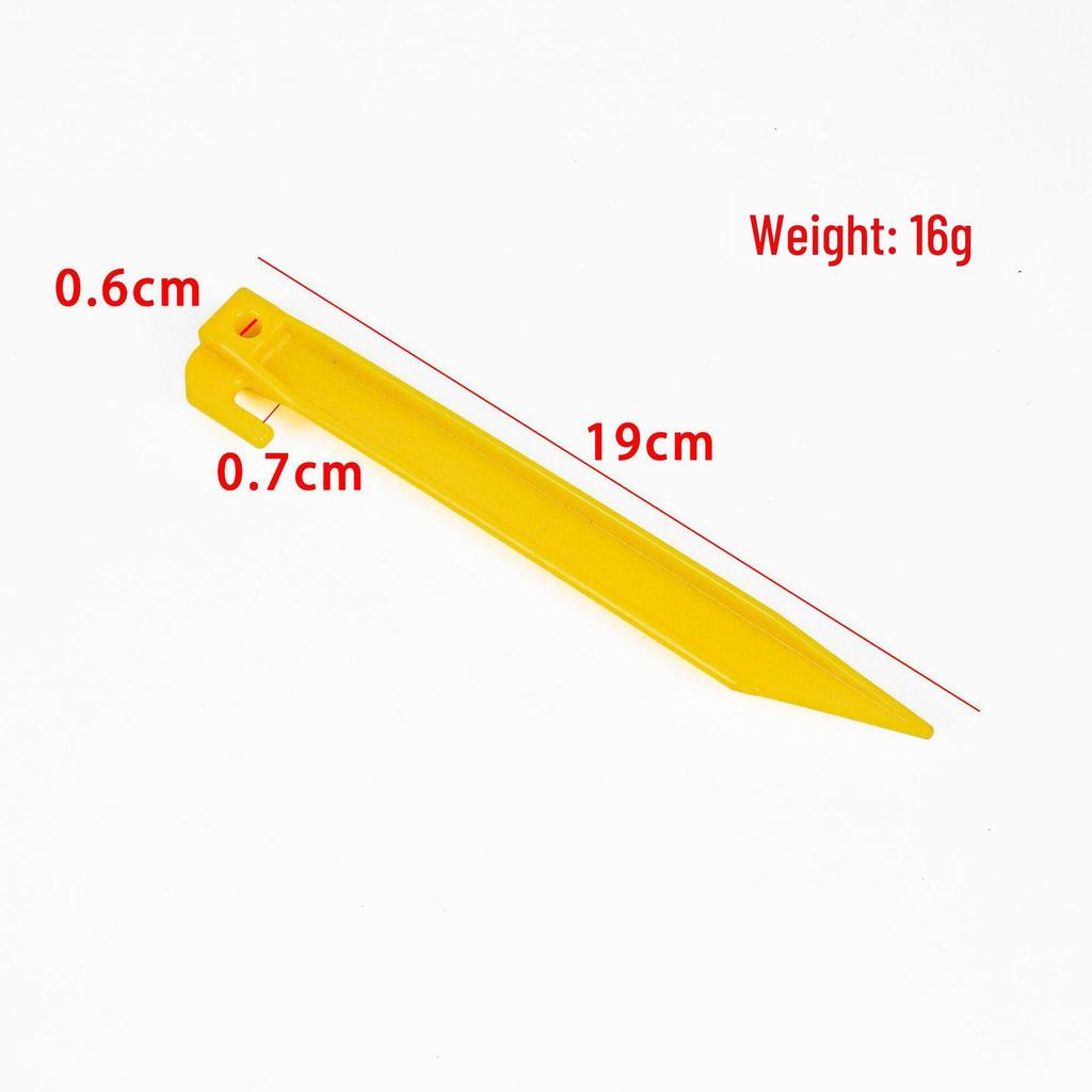 Outdoor Windproof Threaded Tent Pegs - Plastic Ground Pegs for Camping and Beach Awnings
