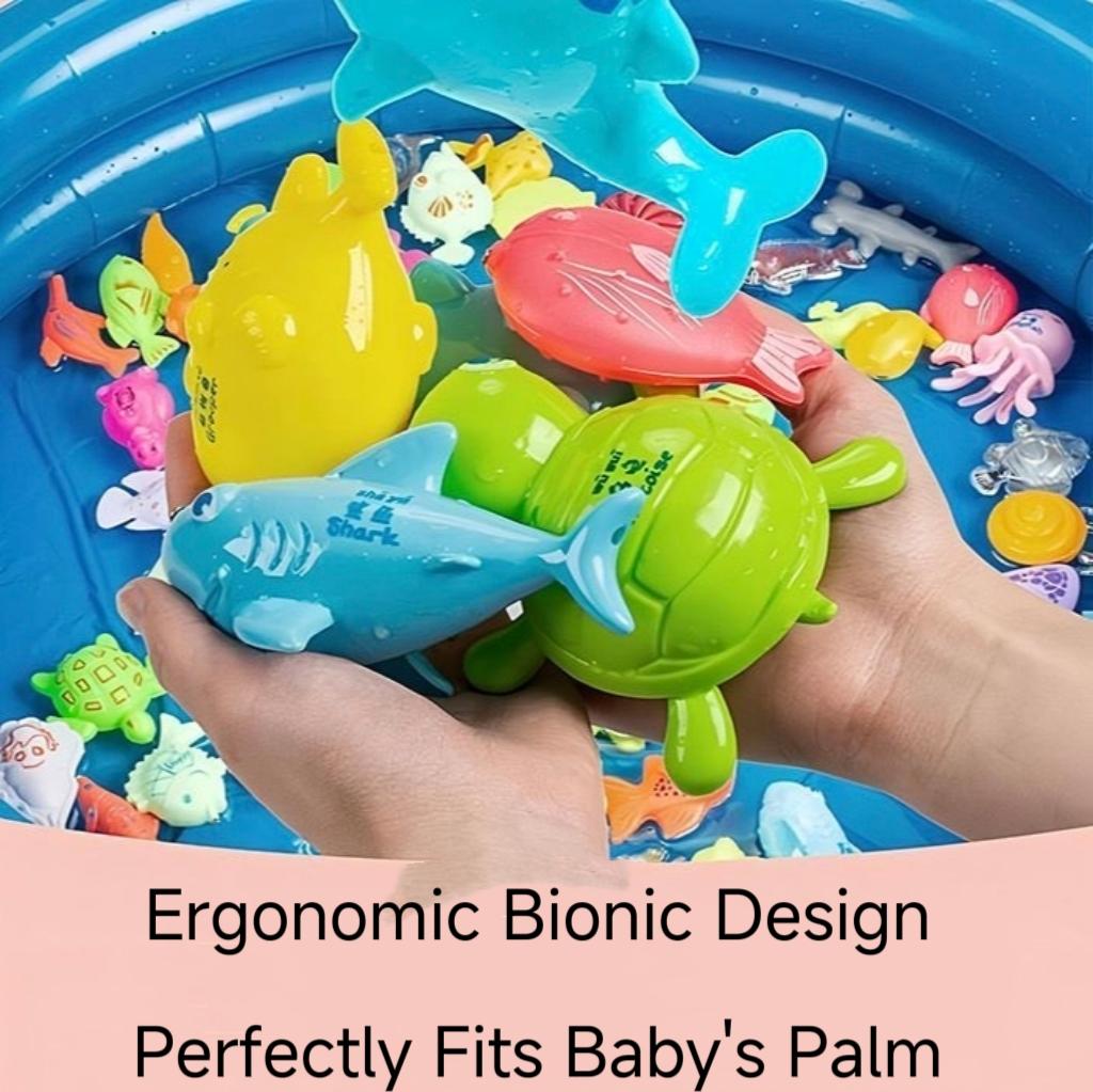 Magnetic Fishing Toy Set for Kids, Bath Water Play Toys, Educational Fishing Rod Game for Toddlers Boys Girls Early Learnin