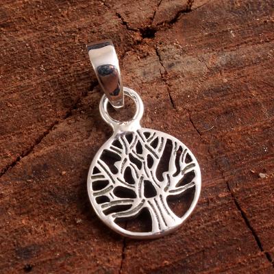Silber Charm Schmuck Baum des Lebens Anhänger Ohrring 925 Sterling Silber Feiner Schmuck