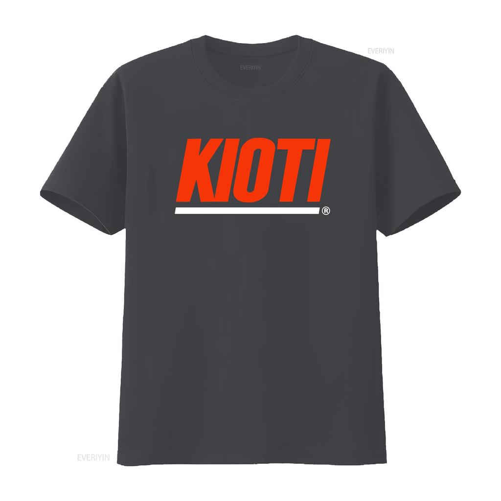 Kioti Tractor Logo Men's Black T Shirt Size S To 3XL Vintage Washed Versatile Comfortable Breathable Stretched Designer Clothes
