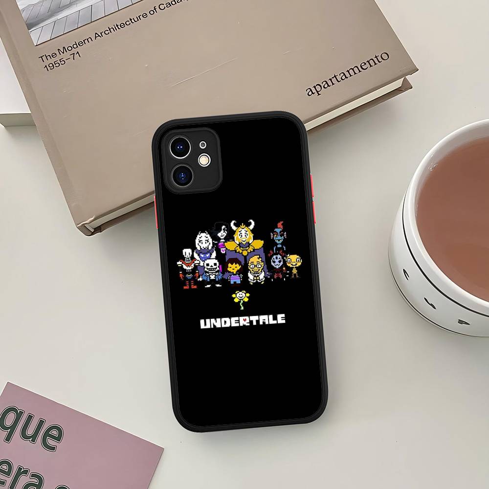 

U-Undertale Phone Case For IPhone 16e 16 15 14 13 12 11 Pro Max X XS MAX Plus Spuerstar Matte Cover iphone 15 pro